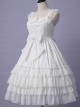 Venus Kiss Series White Elegant Classic Lolita Sling Dress