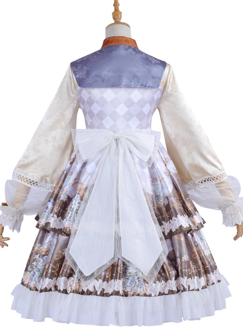 Cross Lily Series Chinese Style Classic Lolita Long Sleeve Dress