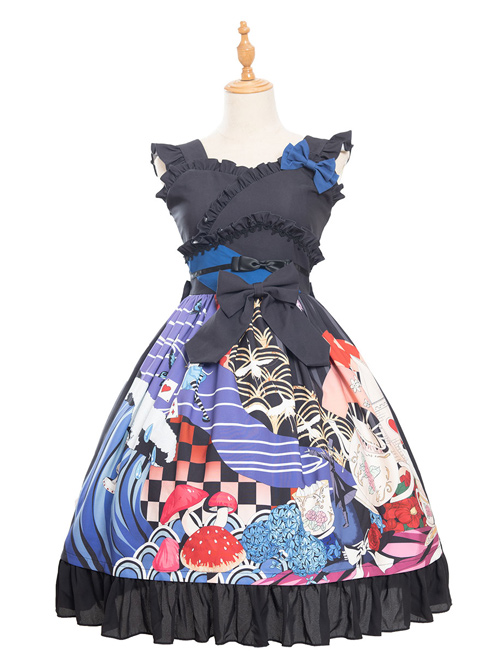 Magic Tea Party Breeze Alice Series JSK Bowknot Classic Lolita Sling Dress