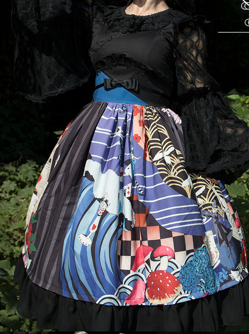 Magic Tea Party Breeze Alice Series JSK Bowknot Classic Lolita Sling Dress