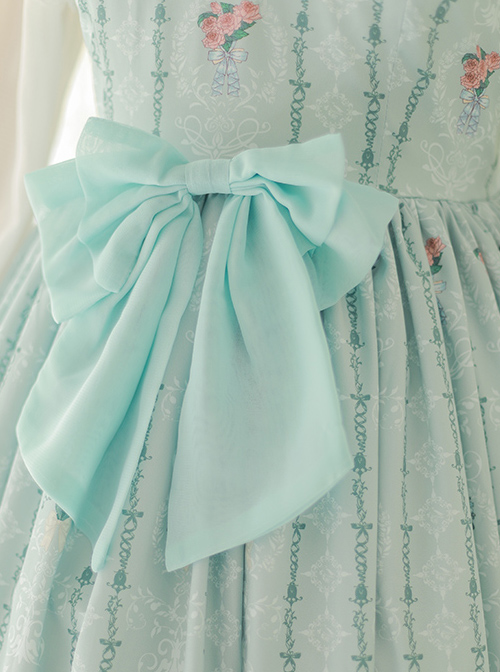 Flower Wall Series Chiffon Ruffle Sweet Lolita Sling Dress