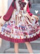 Popcorn Series Christmas Red Sweet Lolita Long Sleeve Dress