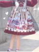 Popcorn Series Christmas Red Sweet Lolita Long Sleeve Dress