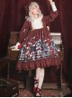 Little Red Riding Hood Theatre Series Printing Sweet Lolita Long Sleeve Dress