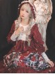 Little Red Riding Hood Theatre Series Printing Sweet Lolita Long Sleeve Dress