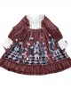 Little Red Riding Hood Theatre Series Printing Sweet Lolita Long Sleeve Dress