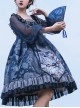 Unicorn Series OP Chiffon Retro Gothic Long Sleeve Dress