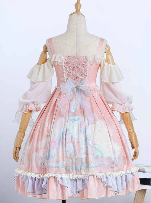 The Dreamland Series OP Pink Sweet Lolita Raglan Sleeve Dress