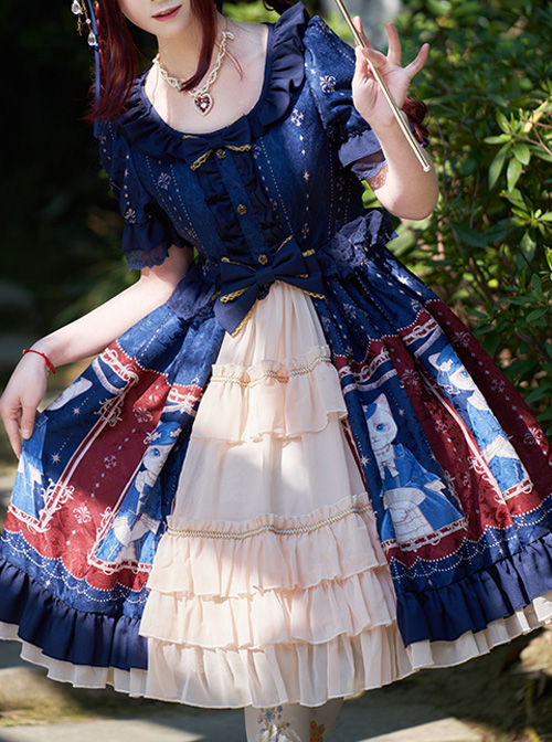 Earl Cat Lady Series OP Classic Lolita Short Sleeve Dress