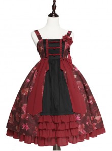 Magic Tea Party Swimming Fish Play Dream Series JSK Chinese Style Classic Lolita Sling Dress