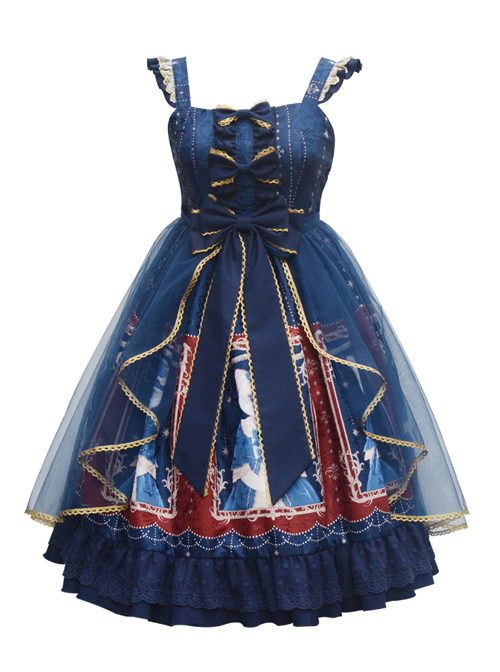 Earl Cat Lady Series JSK Bowknot Classic Lolita Sling Dress