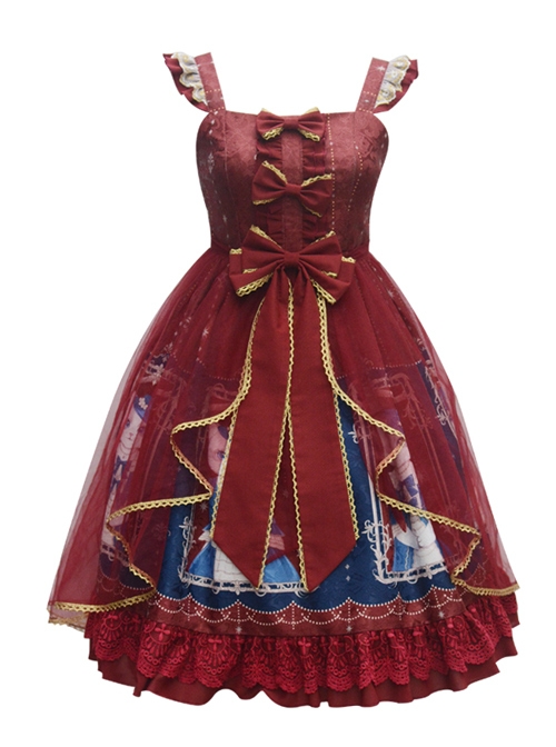 Earl Cat Lady Series JSK Bowknot Classic Lolita Sling Dress