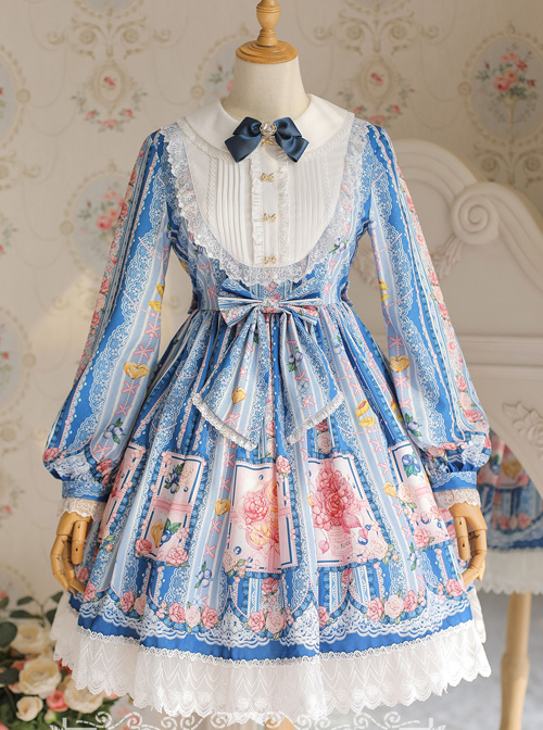 Blueberry Berry Series Doll Collar Sweet Lolita Long Sleeve Dress