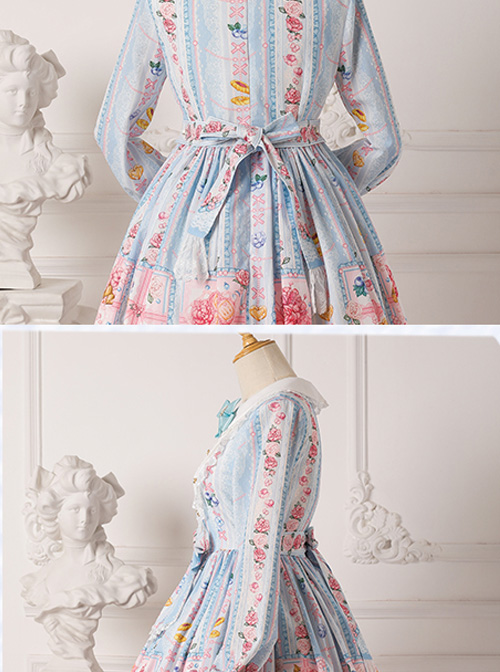 Blueberry Berry Series Doll Collar Sweet Lolita Long Sleeve Dress