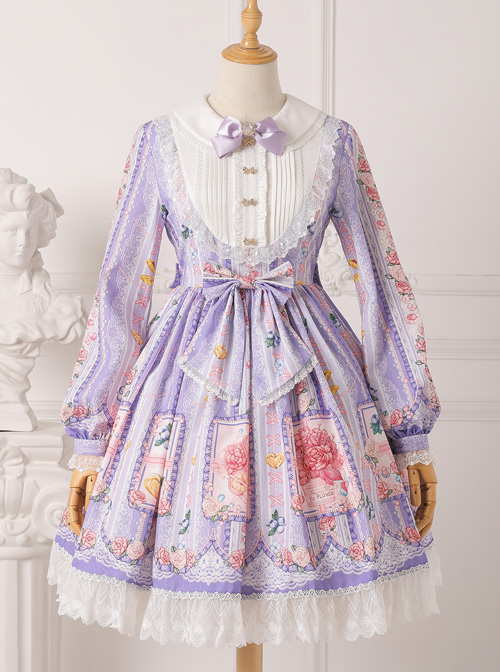 Blueberry Berry Series Doll Collar Sweet Lolita Long Sleeve Dress