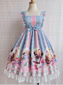 The Chocolate Cat Series JSK Sweet Lolita Sleeveless Dress