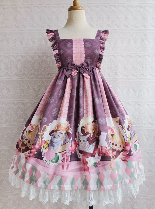 The Chocolate Cat Series JSK Sweet Lolita Sleeveless Dress