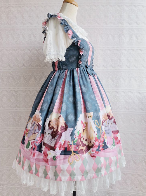 The Chocolate Cat Series JSK Sweet Lolita Sleeveless Dress