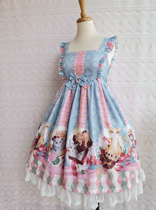 The Chocolate Cat Series JSK Sweet Lolita Sleeveless Dress