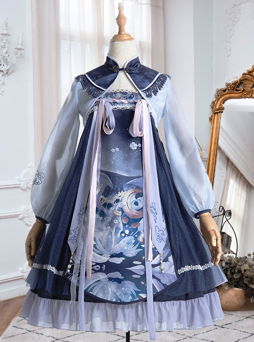 Unicorn Series High Waist Classic Lolita Dress