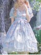 Summer Frost Wind Series OP Sweet Lolita Short Sleeve Dress