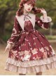 The Sweetheart Bear Tea Party Series OP Sweet Lolita Long Sleeve Dress