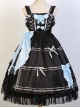 The Little Witch Poem Series Sweet Lolita Sling Dress And Shirt Set