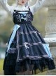 The Little Witch Poem Series Sweet Lolita Sling Dress And Shirt Set