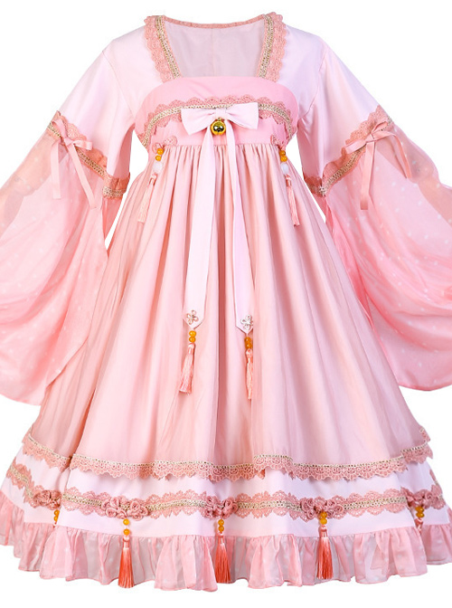 Koi Series OP Chinese Style Sweet Lolita Long Sleeve Dress