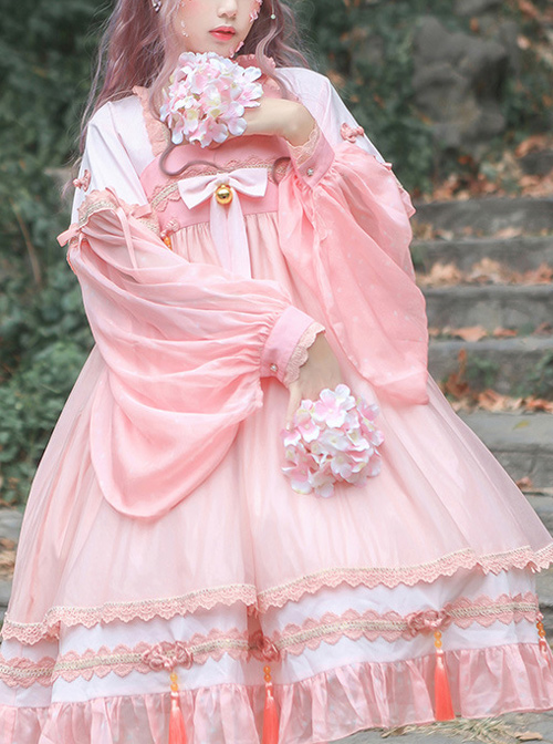 Koi Series OP Chinese Style Sweet Lolita Long Sleeve Dress