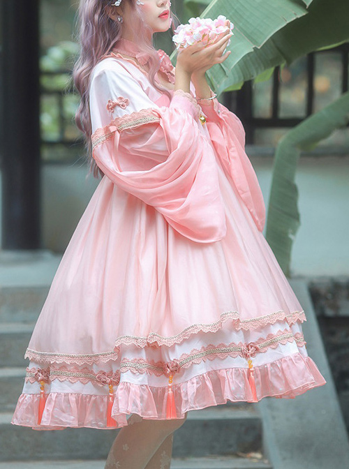 Koi Series OP Chinese Style Sweet Lolita Long Sleeve Dress