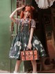 Poisonous Mushrooms Series JSK Denim Stitching Sweet Lolita Sling Dress