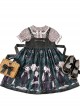 Poisonous Mushrooms Series JSK Denim Stitching Sweet Lolita Sling Dress