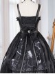 The Vampire Diaries Series JSK Darkness Gothic Lolita Sling Dress