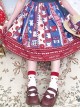 Small Tomato Series JSK Denim Stitching Sweet Lolita Sling Dress