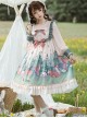 The Small Fawn Series OP Printing Sweet Lolita Long Sleeve Dress