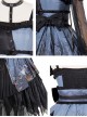 Decaying Forest Series JSK Blue Darkness Retro Gothic Lolita Sling Dress