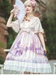 Oil Painting Series OP Elegant Classic Lolita Short Sleeve Dress