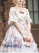 Oil Painting Series OP Elegant Classic Lolita Short Sleeve Dress