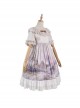 Oil Painting Series OP Elegant Classic Lolita Short Sleeve Dress