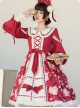 Strawberry Milkshake Series OP Sweet Lolita Long Sleeve Dress