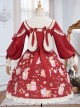 Strawberry Milkshake Series OP Sweet Lolita Long Sleeve Dress