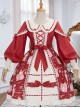 Strawberry Milkshake Series OP Sweet Lolita Long Sleeve Dress