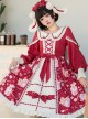 Strawberry Milkshake Series OP Sweet Lolita Long Sleeve Dress