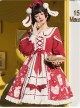 Strawberry Milkshake Series OP Sweet Lolita Long Sleeve Dress