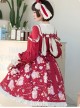 Strawberry Milkshake Series OP Sweet Lolita Long Sleeve Dress