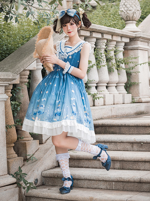 Ocean Wishing Bottle Series JSK Sweet Lolita Sleeveless Dress