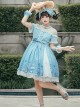 Ocean Wishing Bottle Series OP Sweet Lolita Short Sleeve Dress