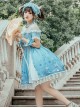 Ocean Wishing Bottle Series OP Sweet Lolita Short Sleeve Dress