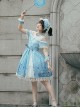 Ocean Wishing Bottle Series OP Sweet Lolita Short Sleeve Dress